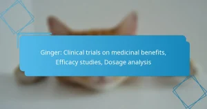 Ginger: Clinical trials on medicinal benefits, Efficacy studies, Dosage analysis